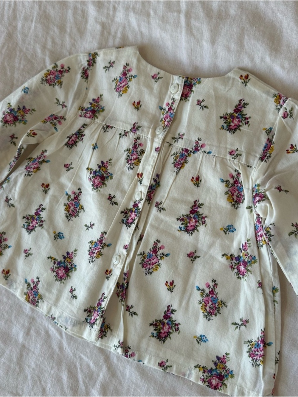 Zara Baby Girl Floral Print Blouse Size 6-9 Months NEW - Picture 5 of 5